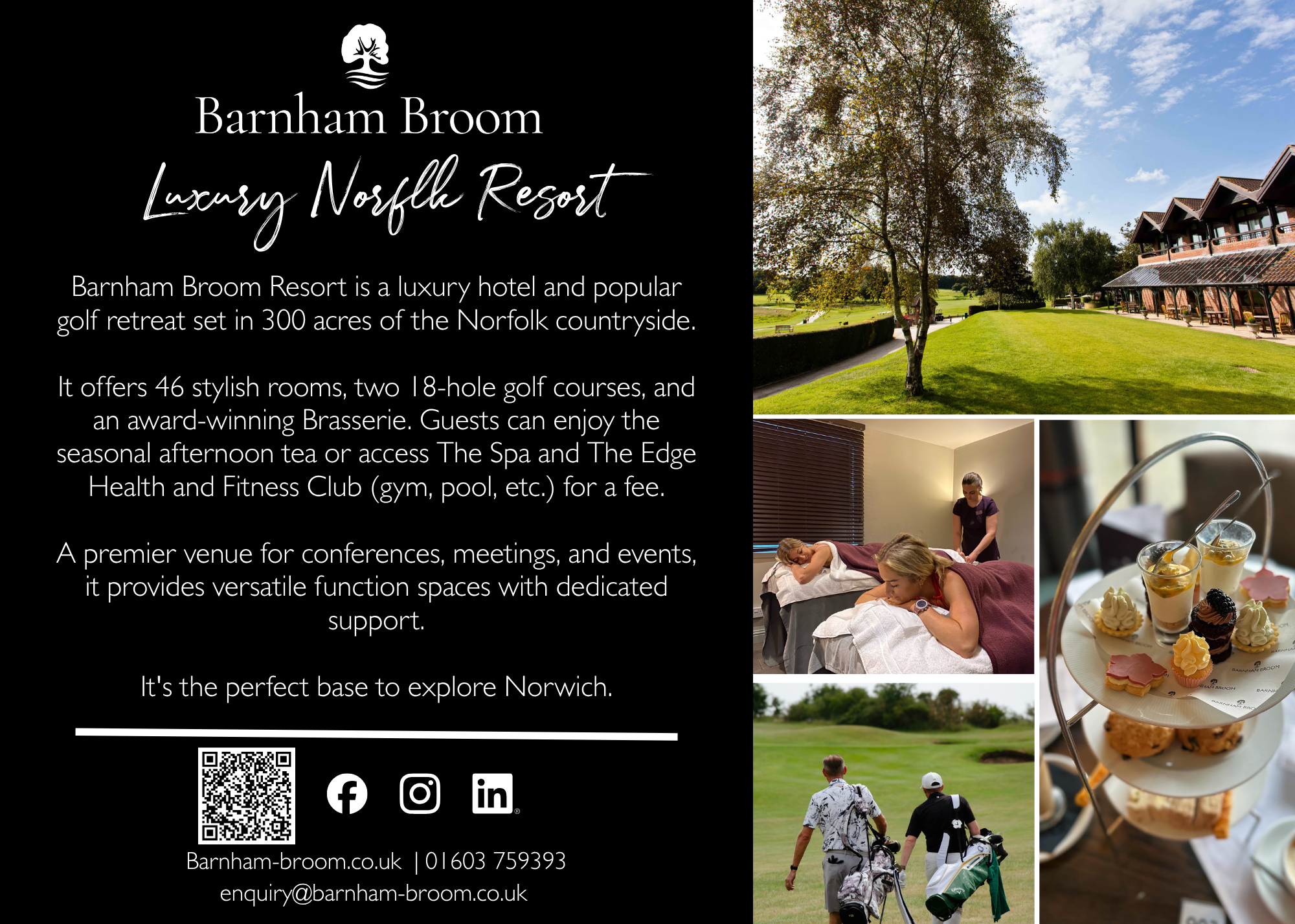 Barnham Broom Hotel App Advert