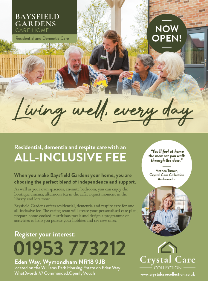 Baysfield Gardens care home advert