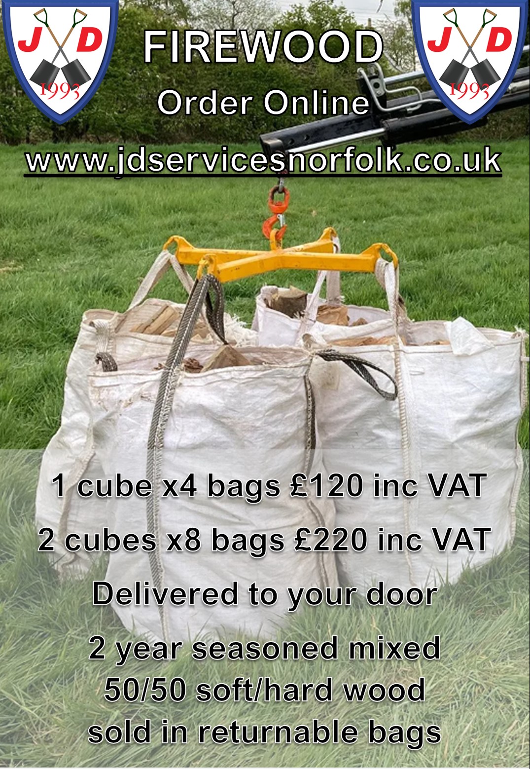 JD Services Firewood advert