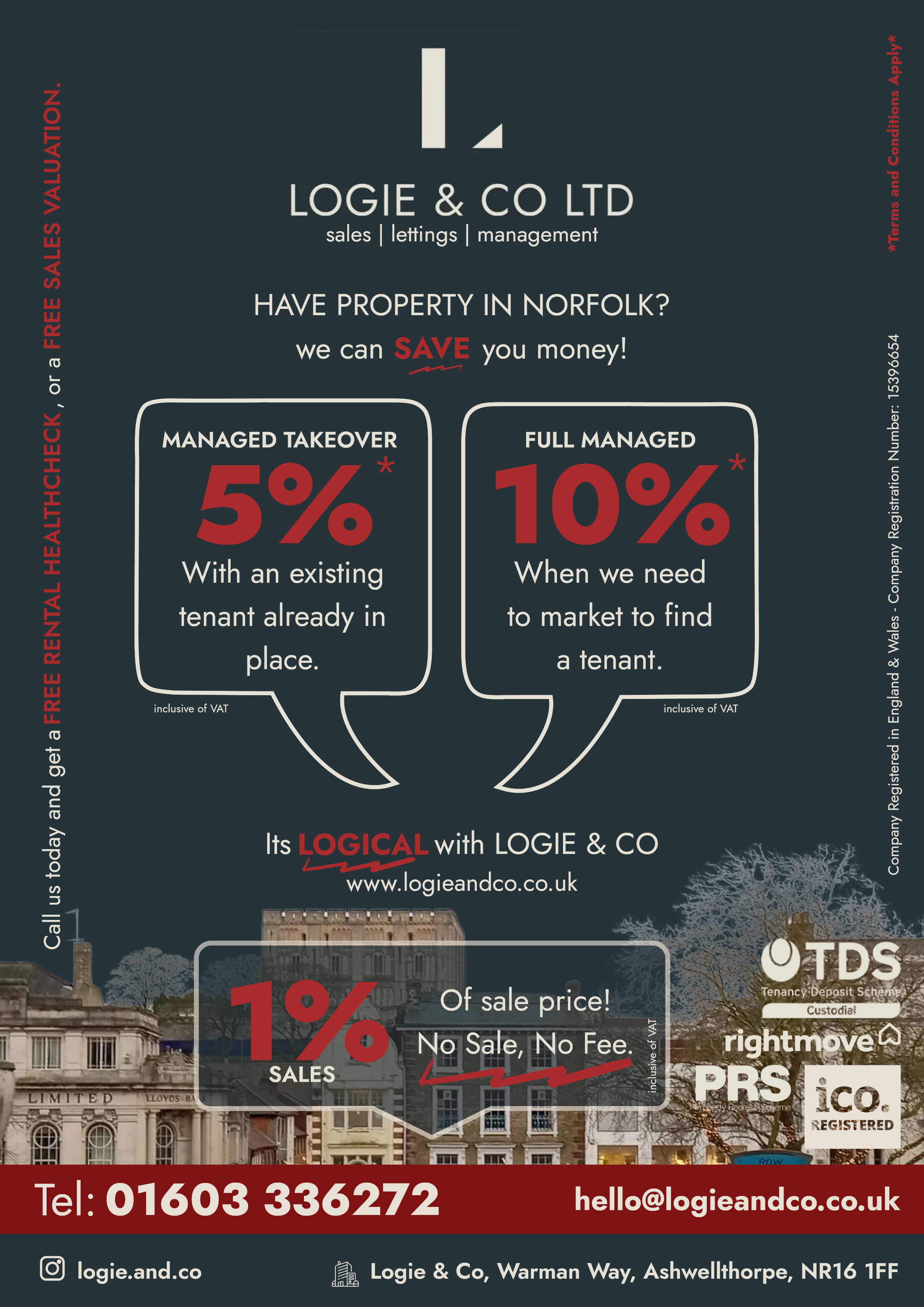 Logie and Co Estate Agent Advert