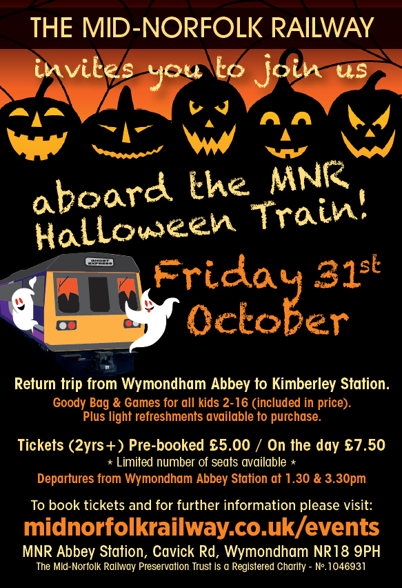 Mid Norfolk Railway - trains running every weekend