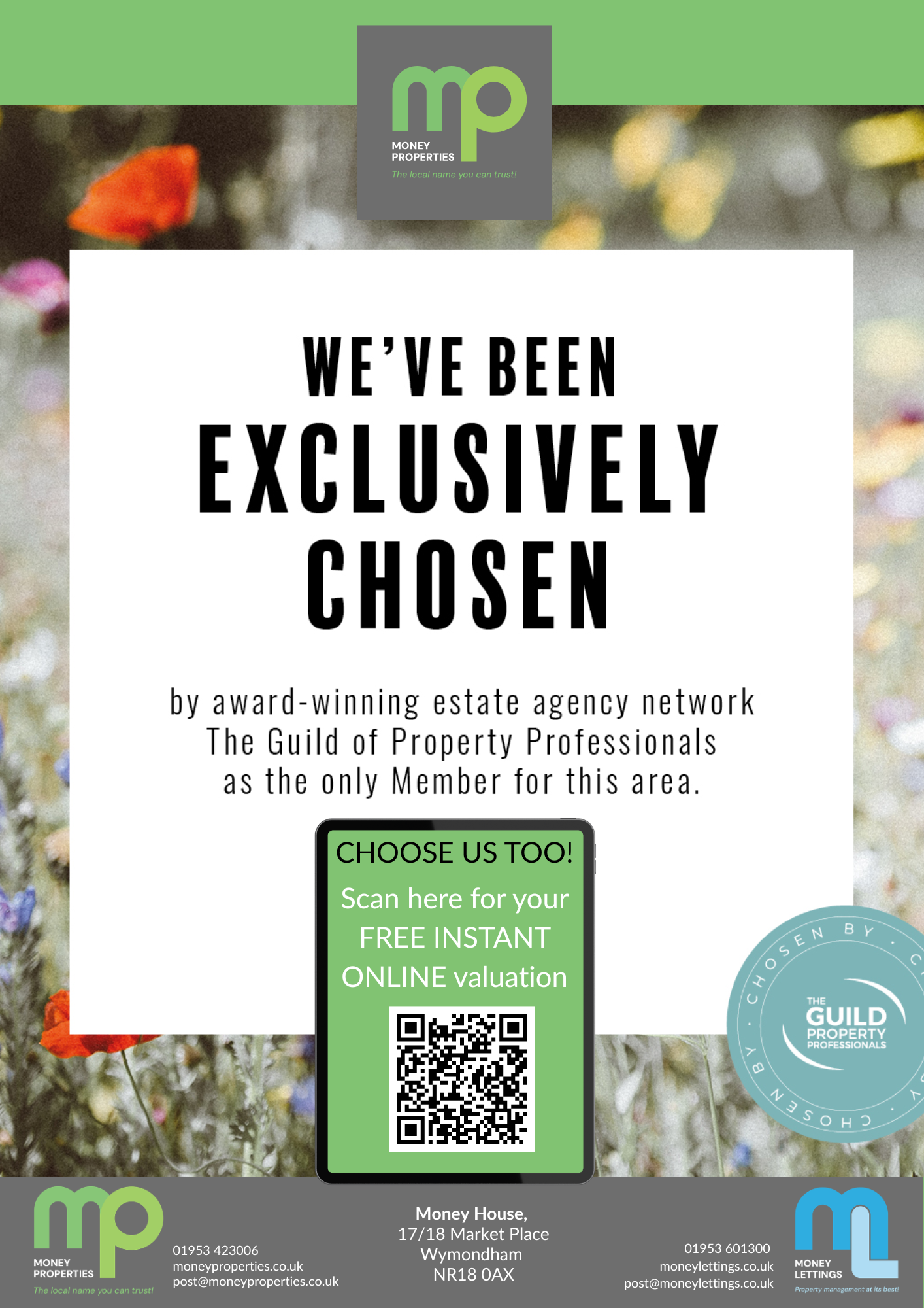 Money Properties Estate Agent advert