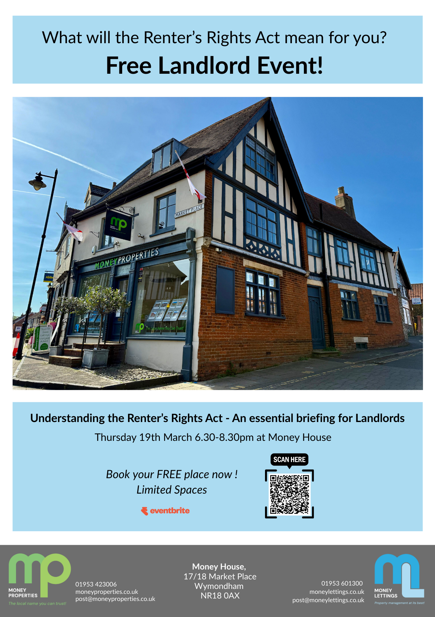 Money Properties Estate Agent advert