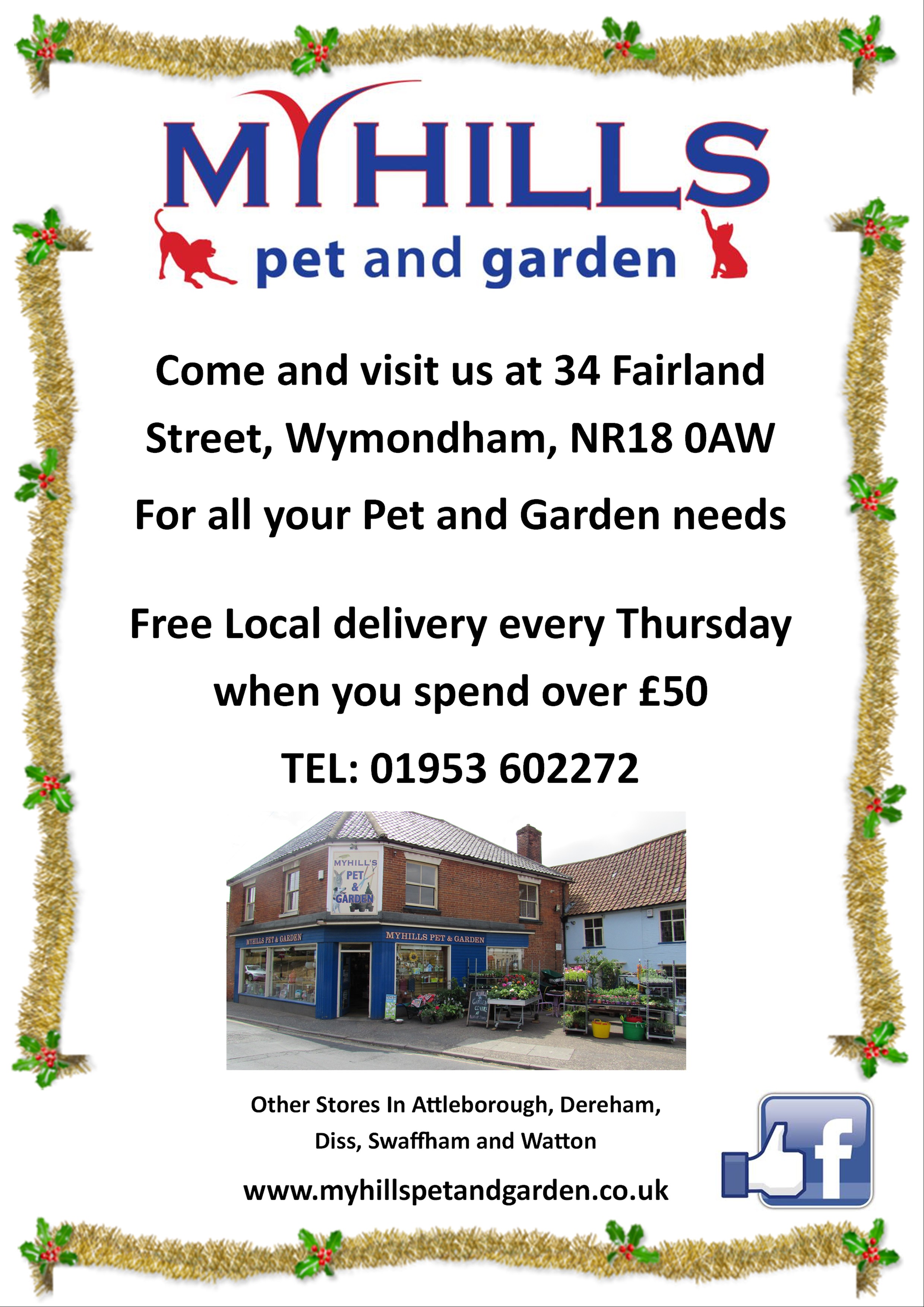Myhills Pet and Garden Advert