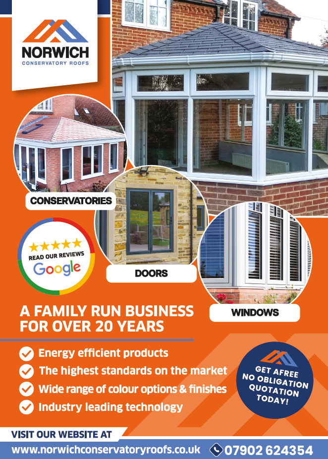 Norwich Conservatory Roofs advert