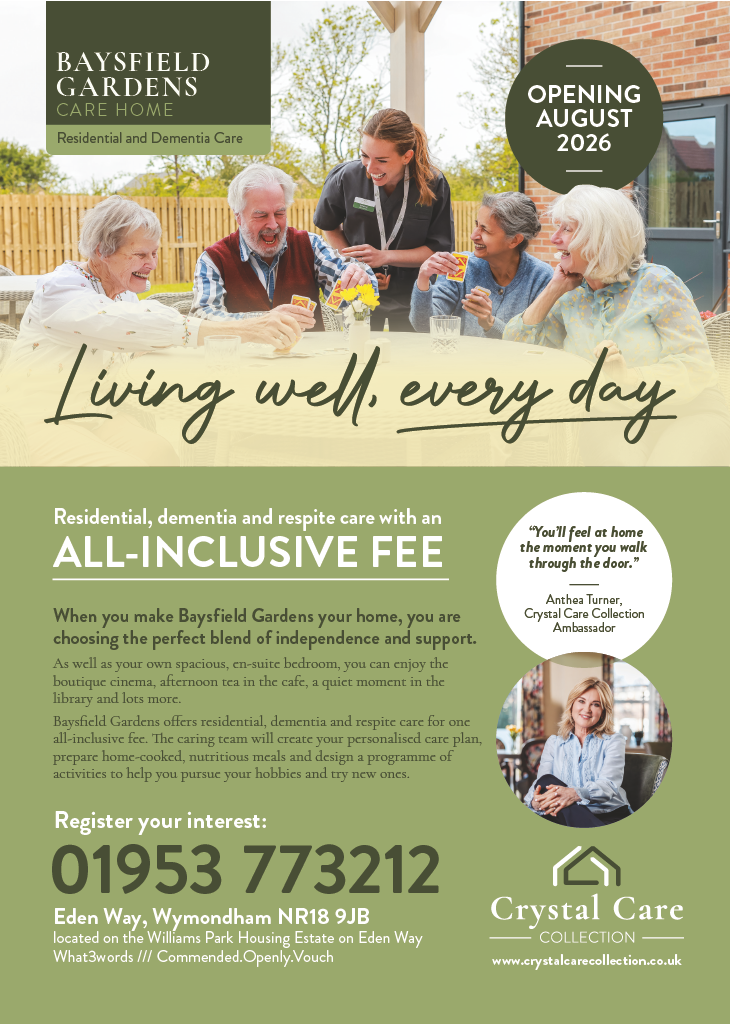 Baysfield Gardens care home advert