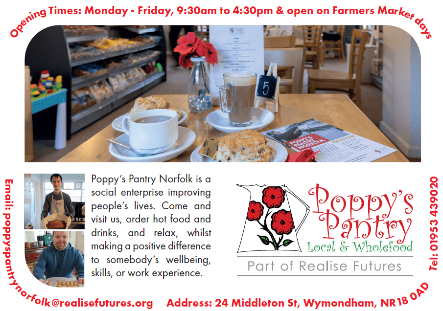 Poppys Pantry Cafe Advert