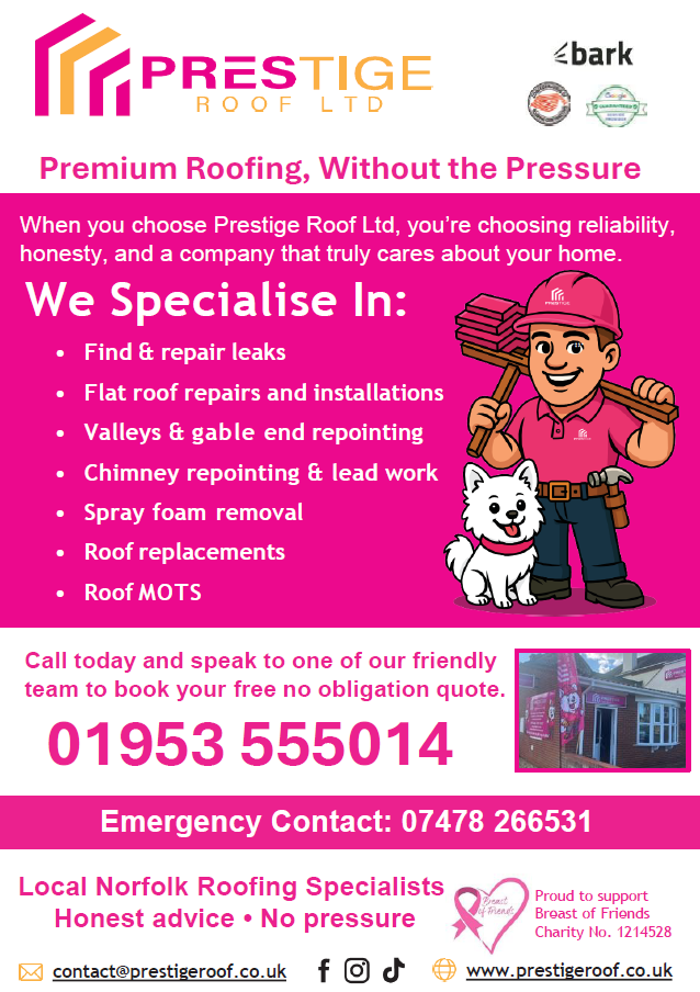 Prestige Roof advert