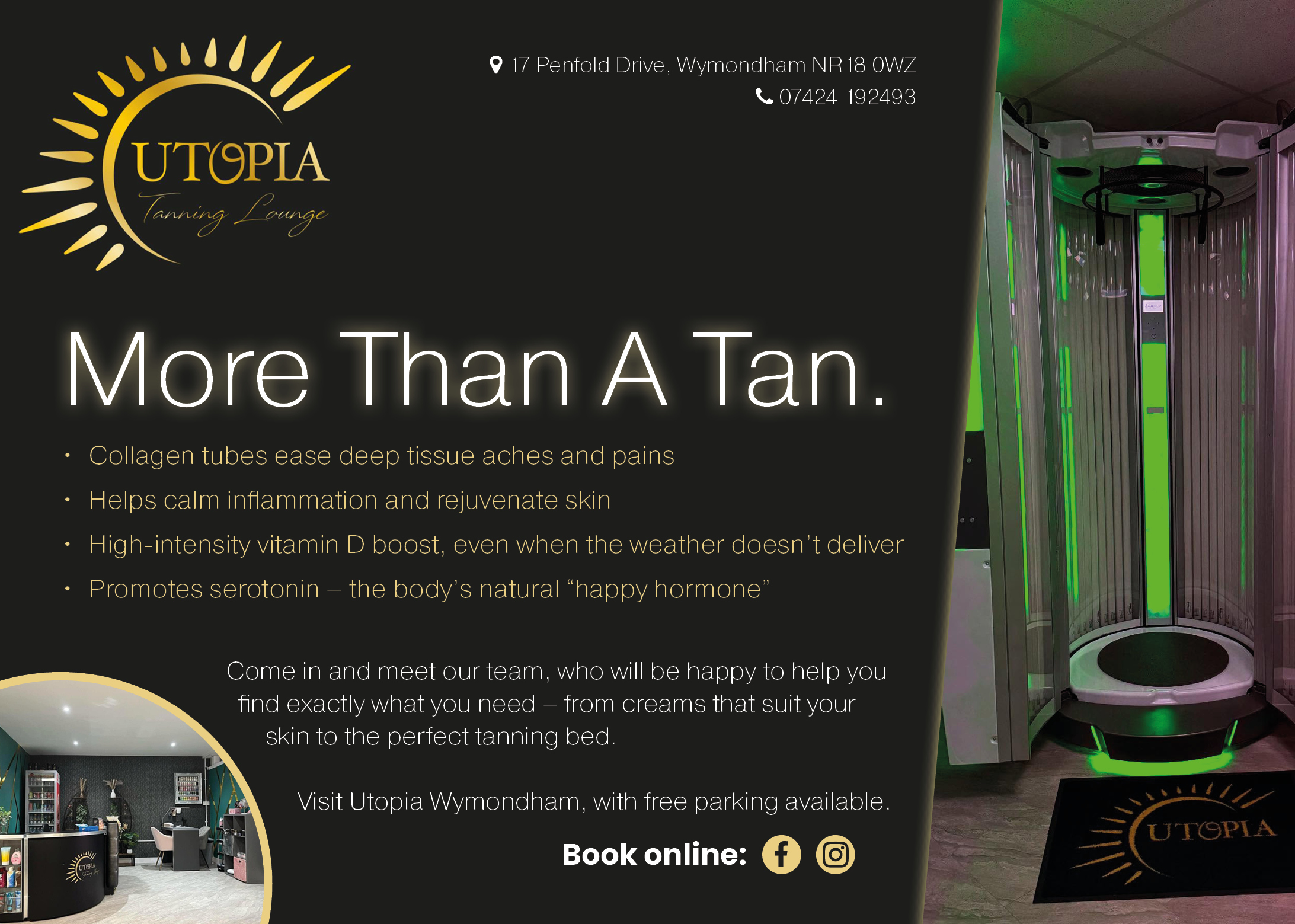 Utopia Tanning and Beauty Advert