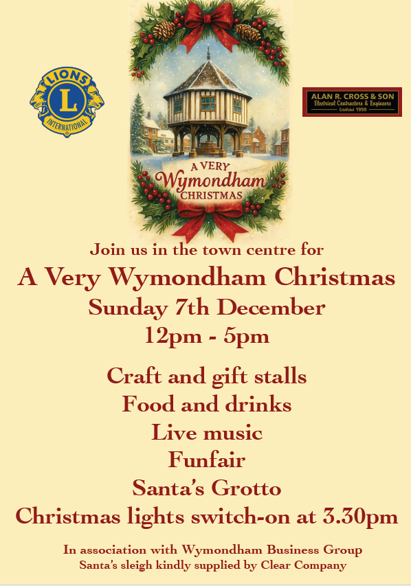 Christmas lights switch on event poster