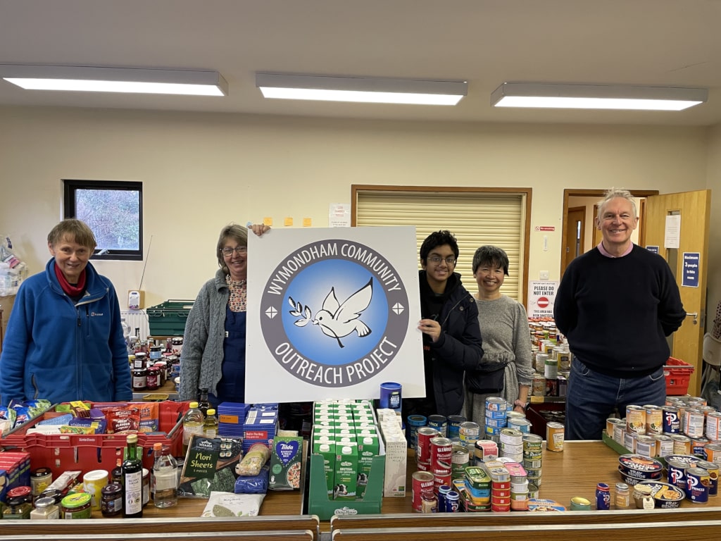 Food bank volunteers