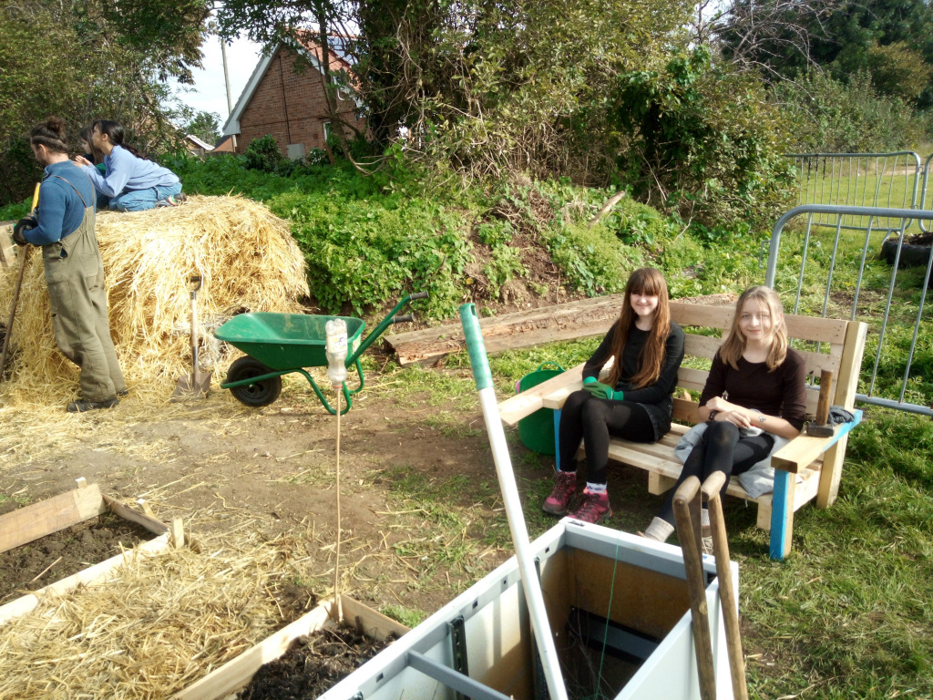 Kids at allotment