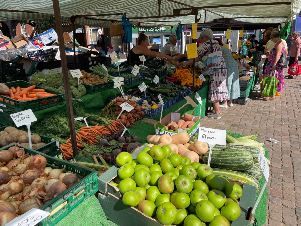 Foods at the farmer's market