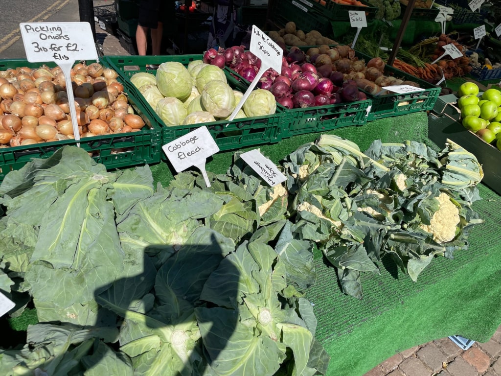 Cabbage, onions and more