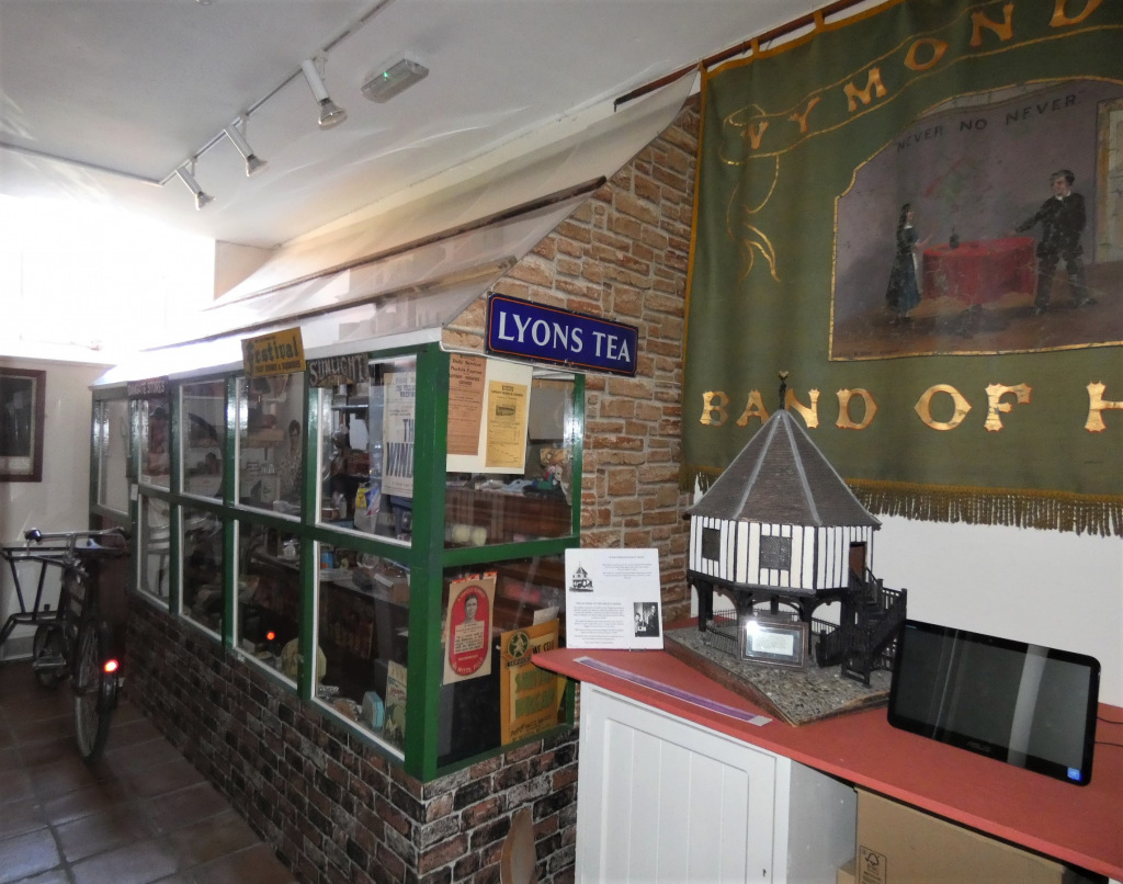 A shop front inside a museum