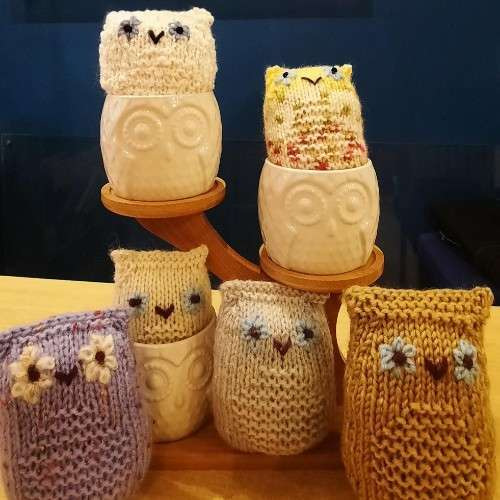 Handmade owls