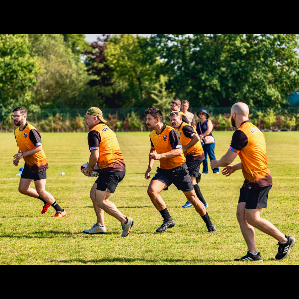 People playing rugby