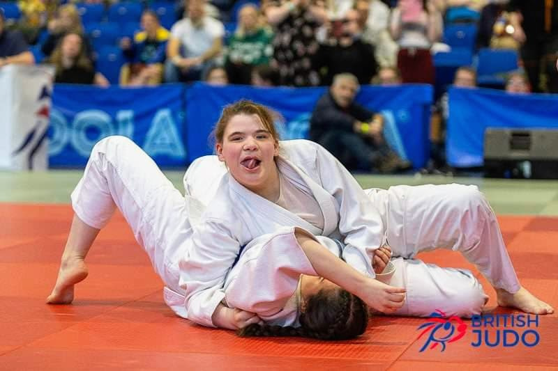 Sarah doing Judo