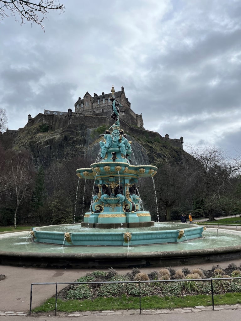 A fountain in Edinburgh