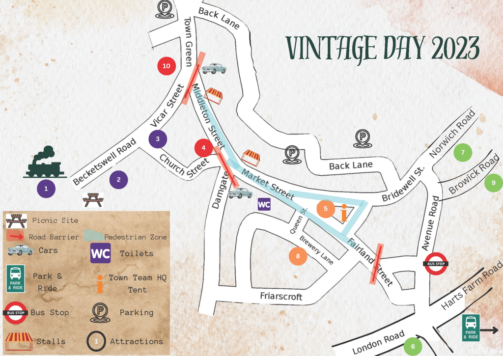Map of Vintage Day