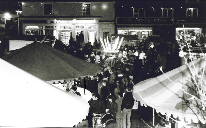 Black and white shot of a street