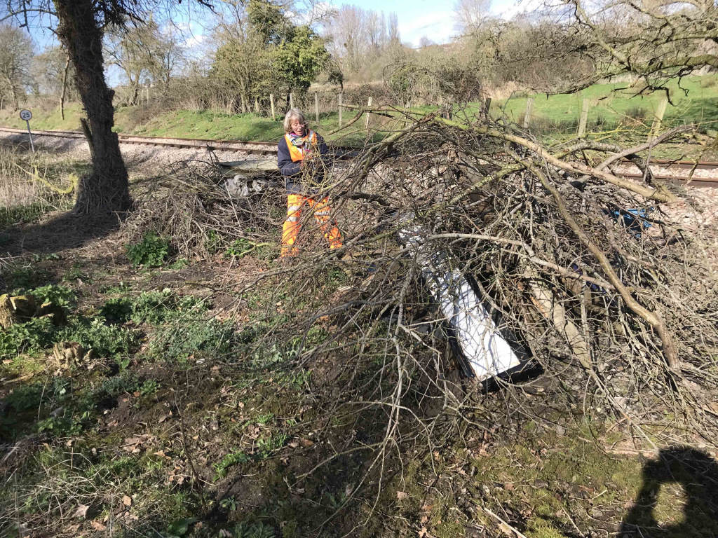 Clearing work at the station