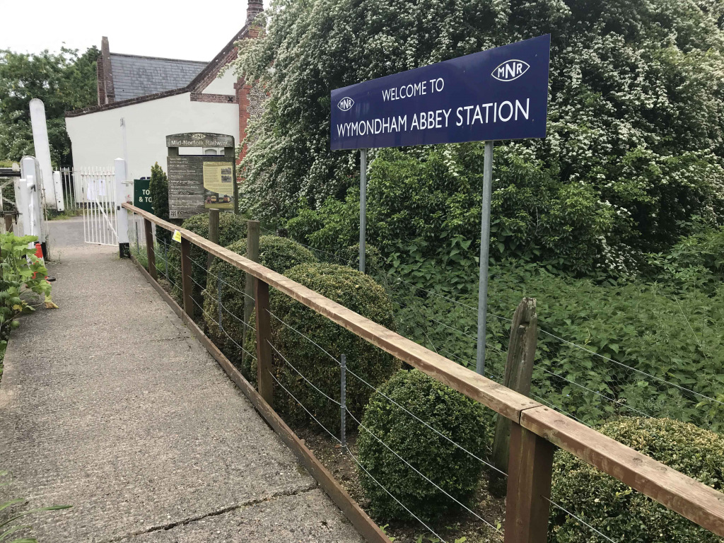 Wymondham Abbey Station sign