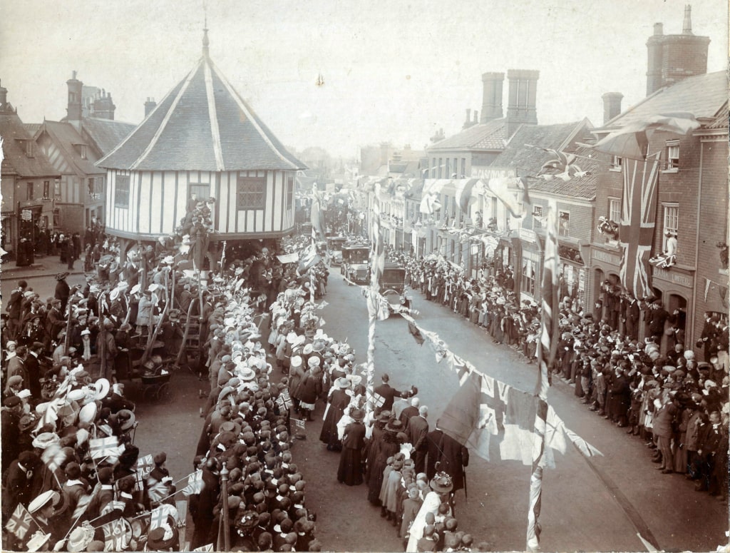 The coronation procession for Queen Elizabeth II in 1953