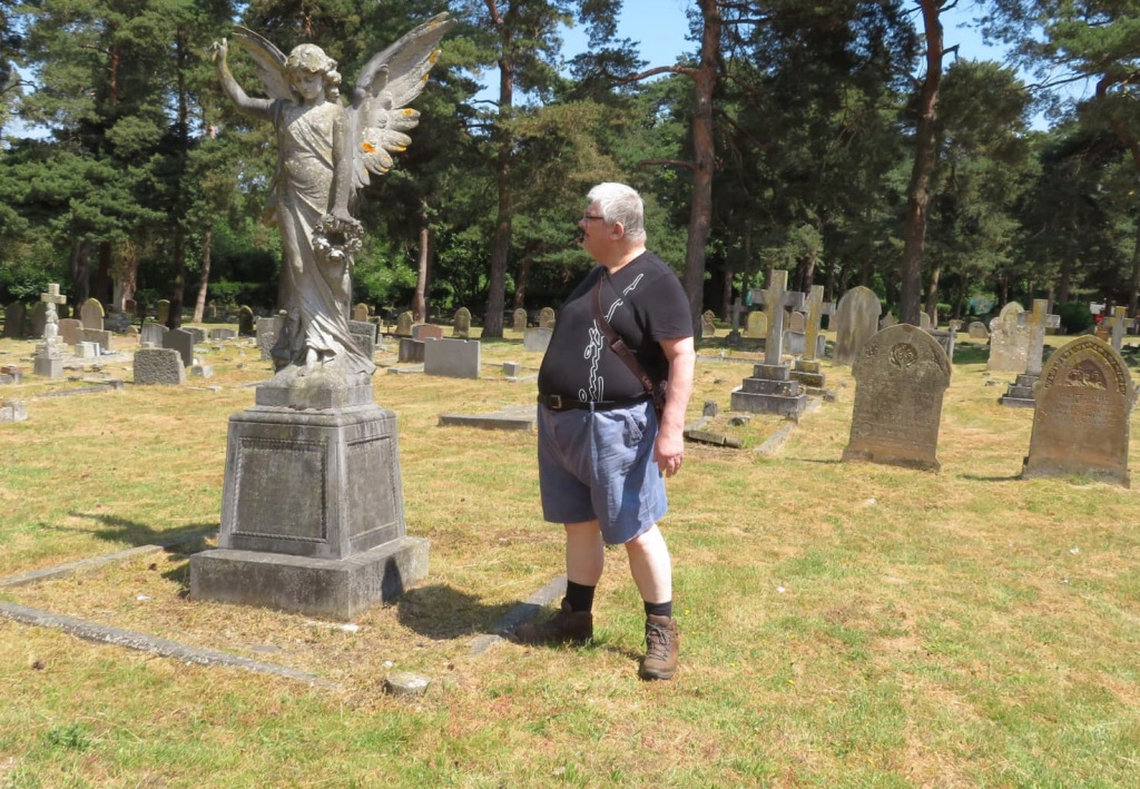 Neville Cameron looks at angel gravestone
