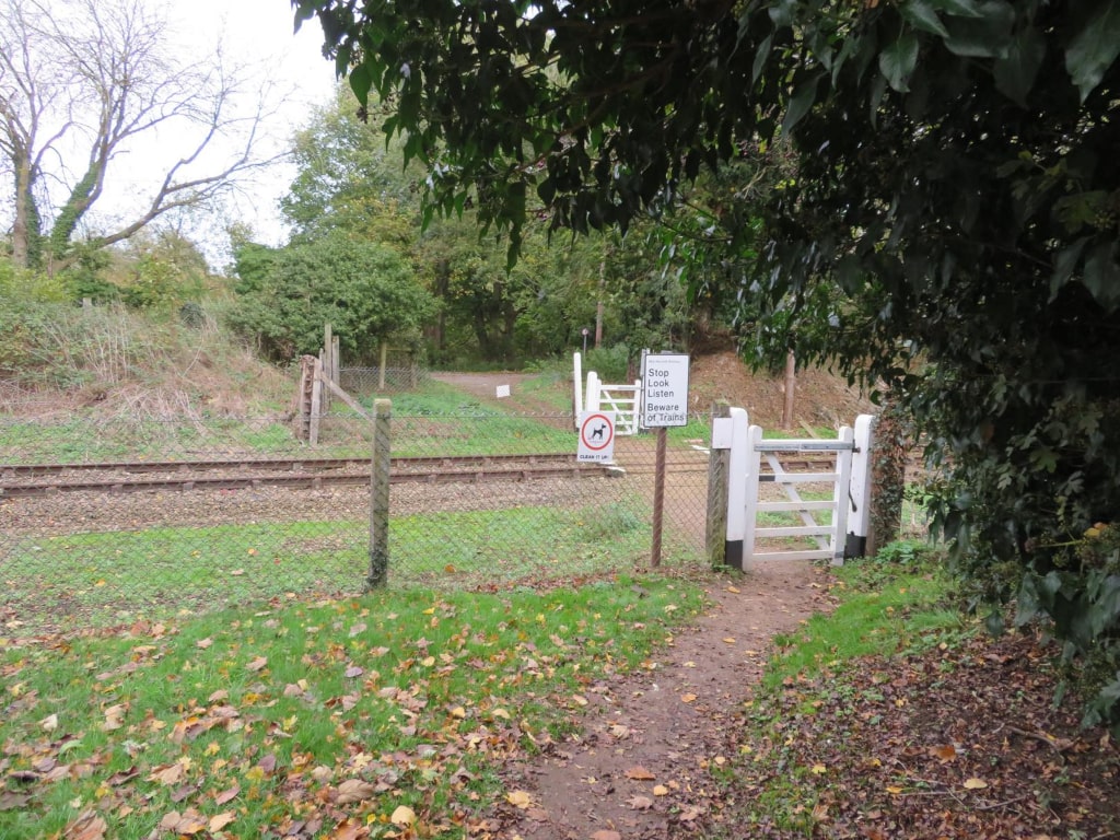 A foot crossing over a railway