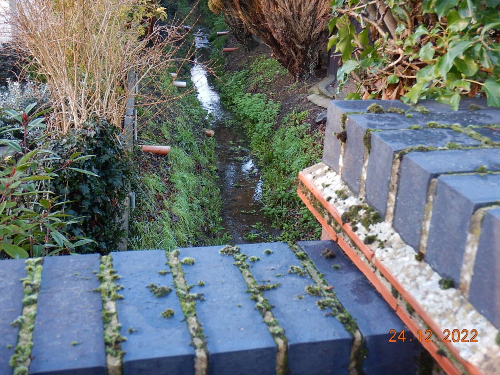 A stream by Norwich Road