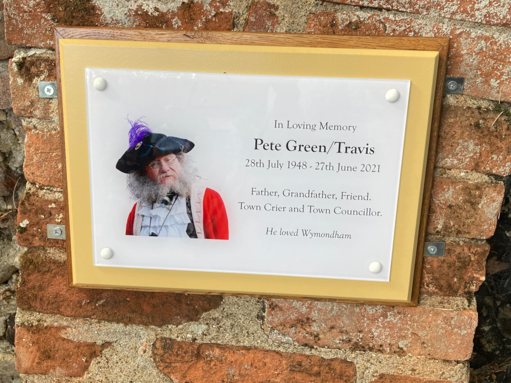 Plaque of Pete Green