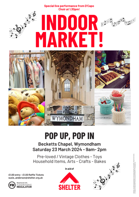 Pop up market poster