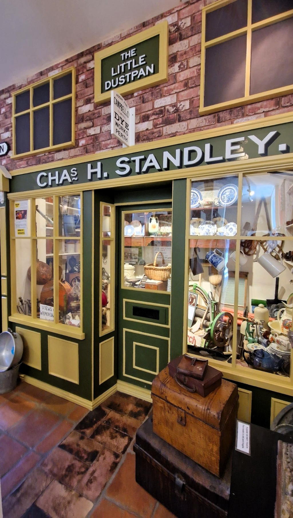 A shop front constructed inside a museum