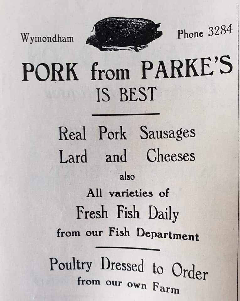 Parke's advert in the 1960s
