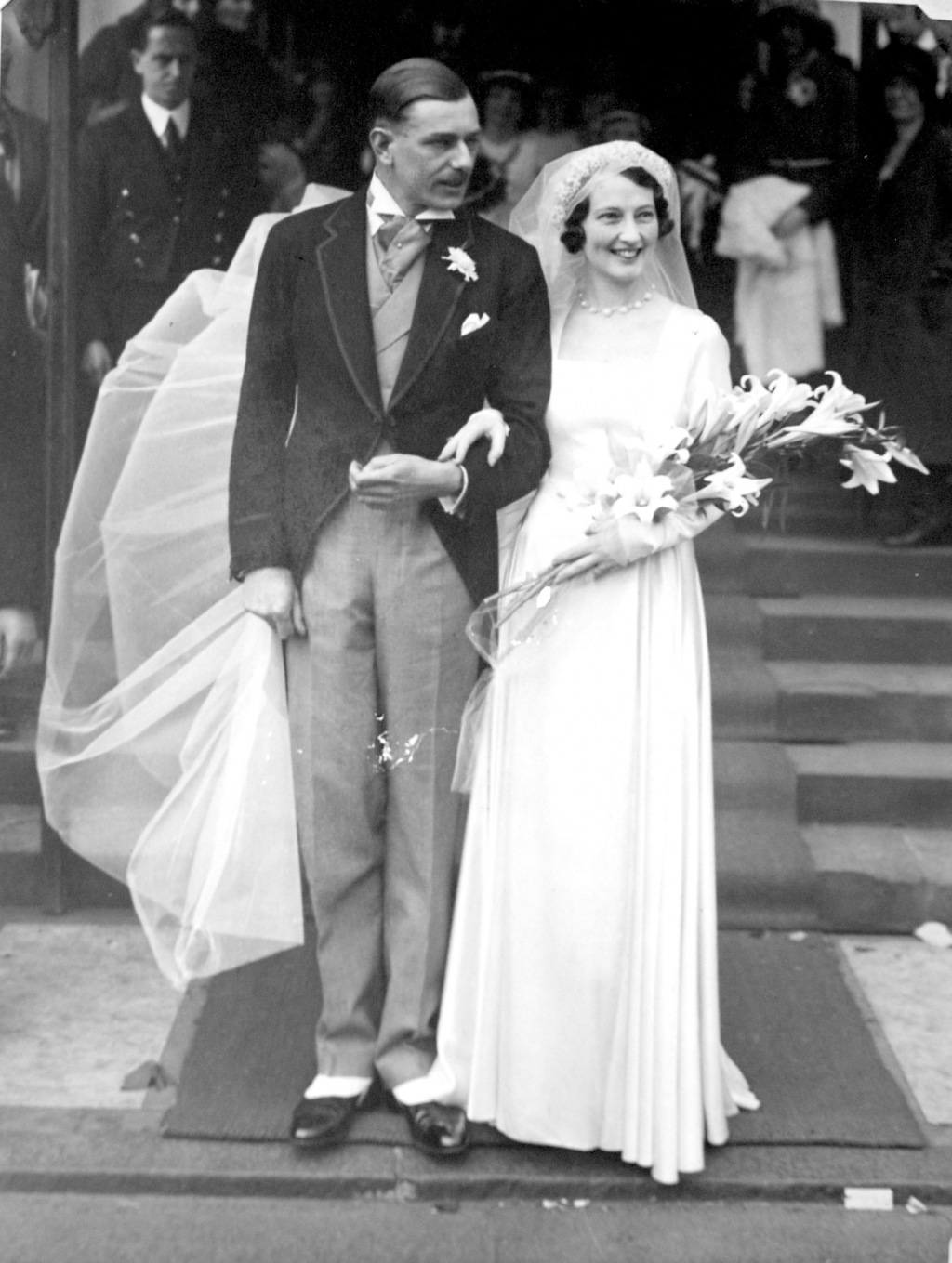 Sir James Neville at his wedding