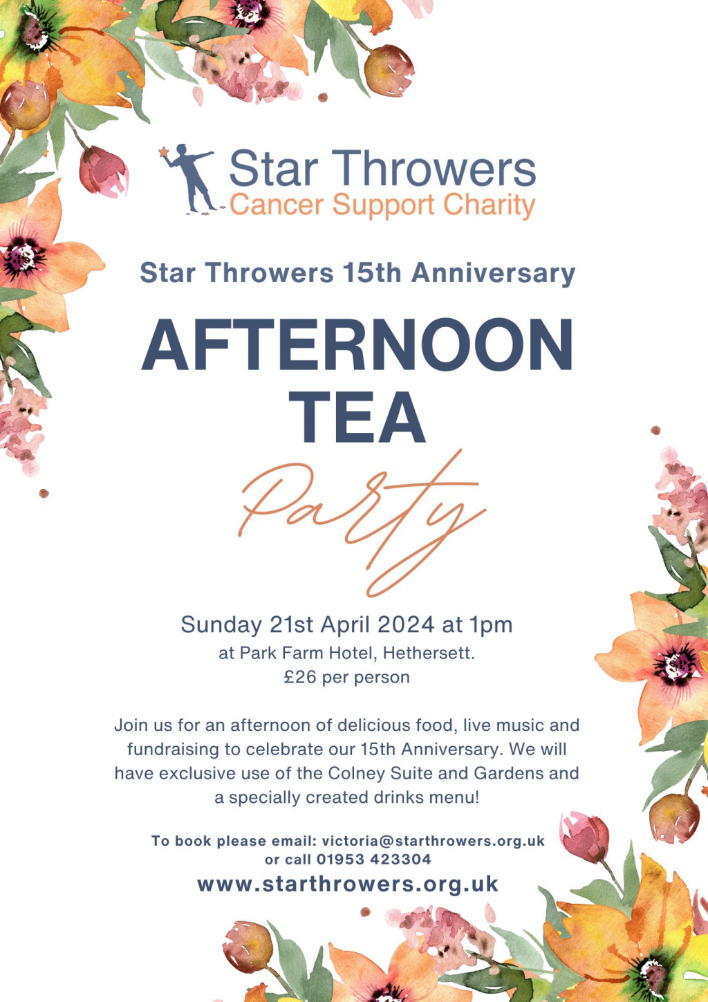 Poster for afternoon tea party event
