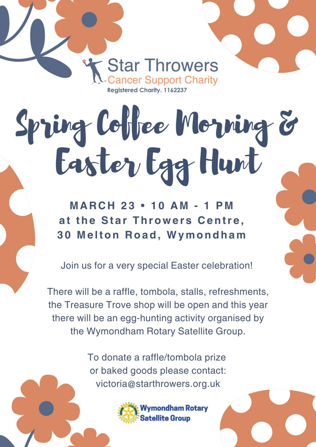 Spring coffee morning poster