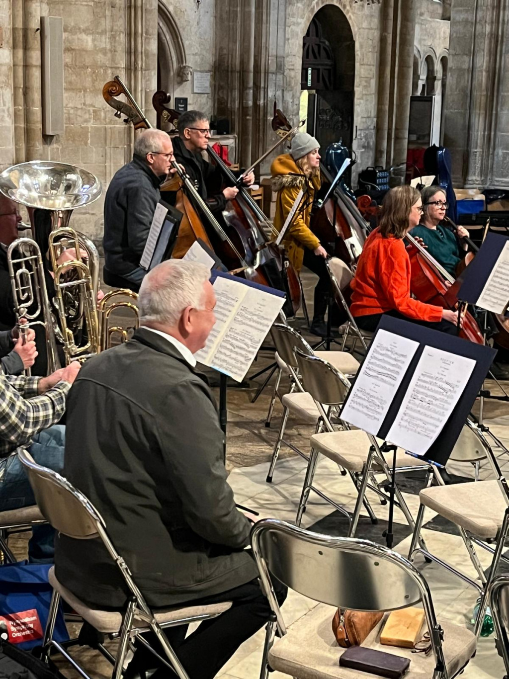 Musicians sitting together