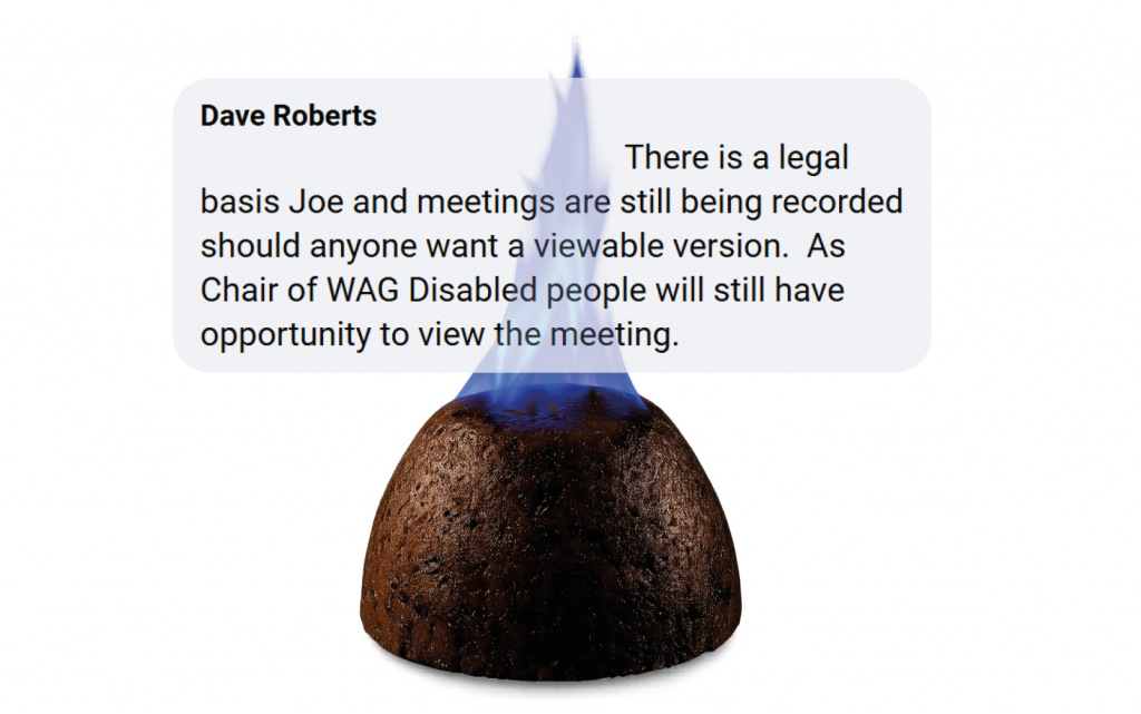 Screenshot of a Facebook post