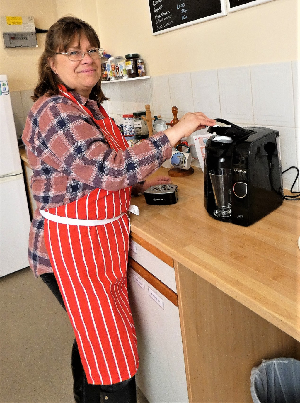 Coffee machine at the tearoom