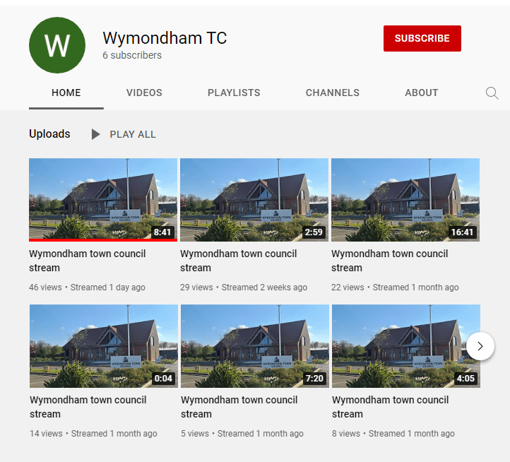 Screenshot of identical videos