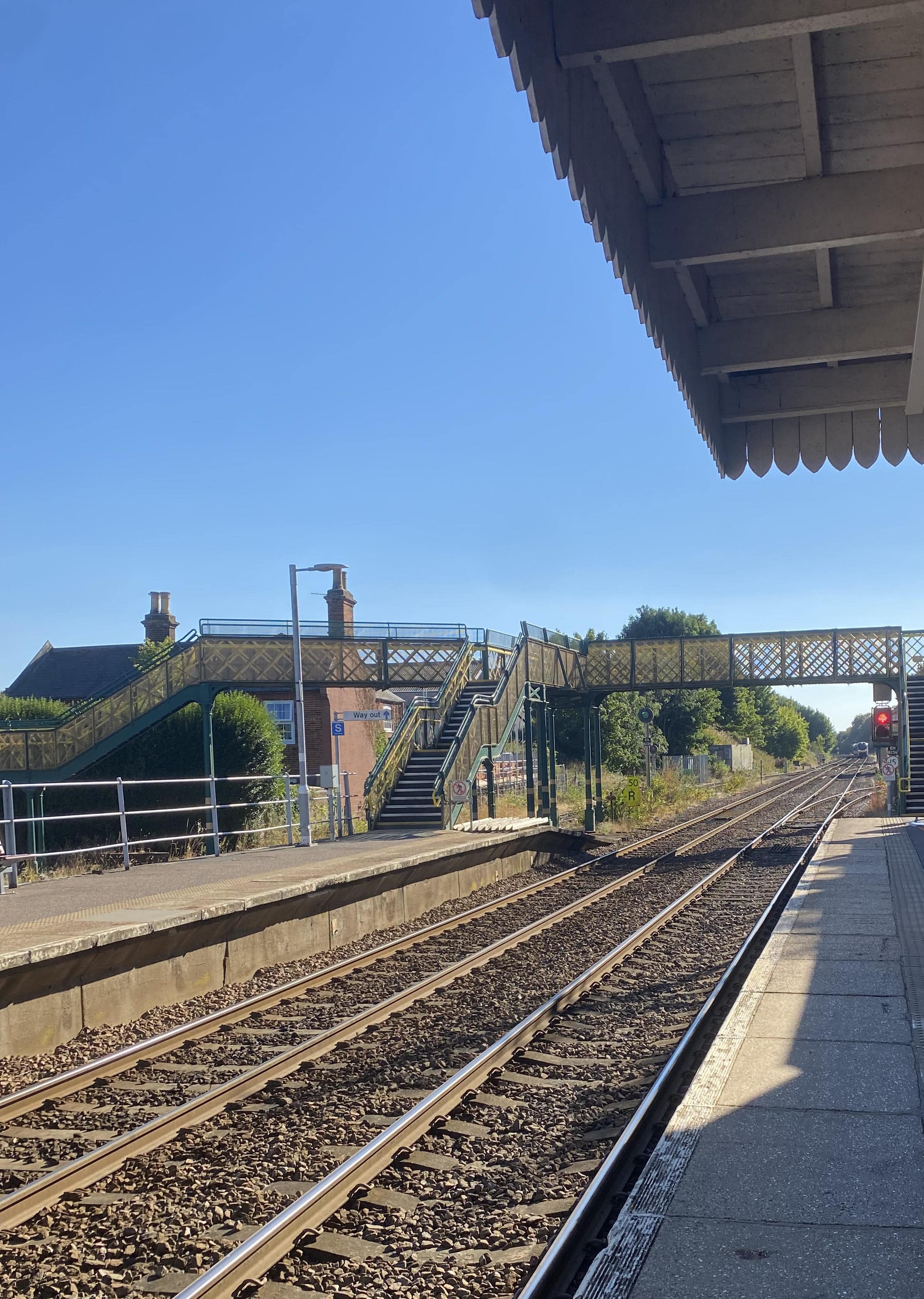 Train at Wymondham Station