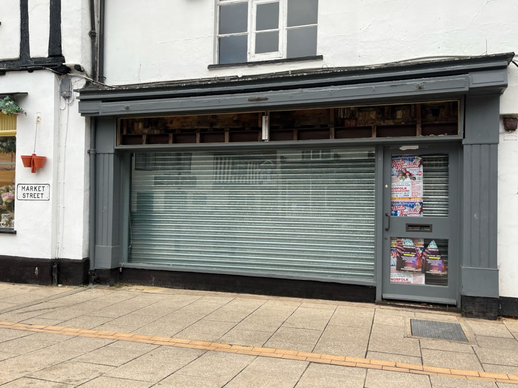 An empty storefront