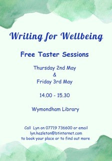 Writing for wellbeing poster